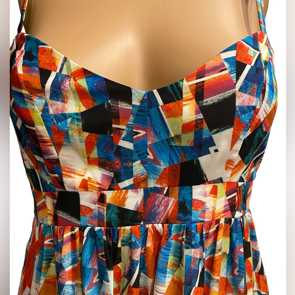 Felicity & Coco Multi-Colored Geometric Print Max… - image 7